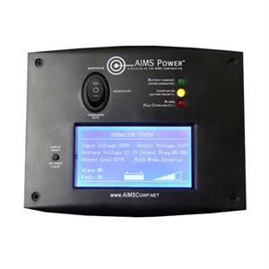 Panneau de Commande LCD à Distance pour Chargeurs Onduleurs AIMS Power