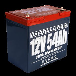 Dakota Lithium 12v 54aH Deep Cycle Battery