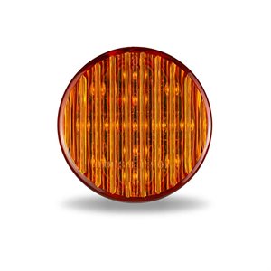  5.08 cm Amber Clearance Marker Round LED Light (13 Diodes)