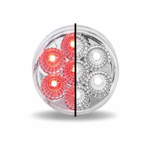  5.08 cm Red Marker to White Auxiliary Round LED Light (7 Diodes)