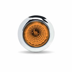 1.9 cm Amber Marker Round Reflector LED Light (1 Diode)