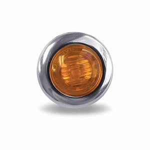 1.9 cm Amber Clearance Marker Round LED Light – 3 Diodes (Poly Bag)100 PCS