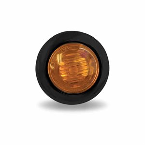 1.9 cm Amber Marker Round LED Light (3 Diodes) | Grommet Only