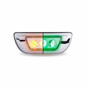 Amber Turn & Marker to Green Auxiliary Kenworth / Peterbilt LED Cab Light (3 Diodes)