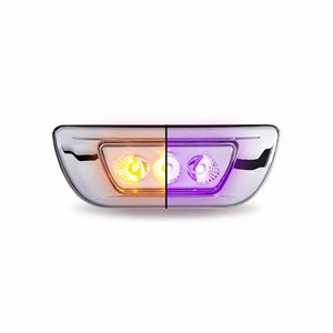 Amber Turn & Marker to Purple Auxiliary Kenworth / Peterbilt LED Cab Light (3 Diodes)
