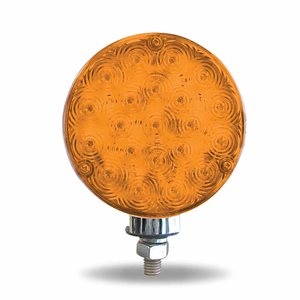 Feu de Position et Clignotant Rond à LED Double Face de Grande Valeur, Ambre / Rouge (42 diodes)