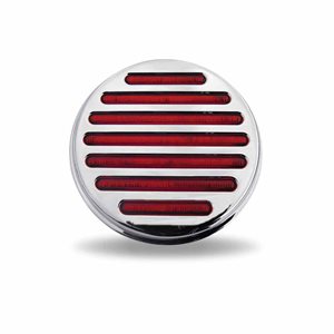 Feu de Position et Clignotant Rond à DEL Plat Rouge de 10.2 cm (49 diodes)