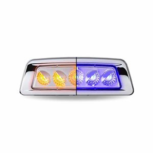 Amber Turn & Marker to Blue Auxiliary Kenworth / Peterbilt LED Fender Light – 5 Diodes | Passenger Side