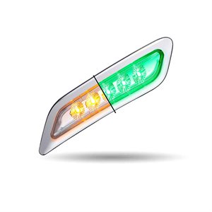 Amber Turn & Marker to Green Auxiliary Peterbilt LED Door Light – 5 Diodes | Driver Side
