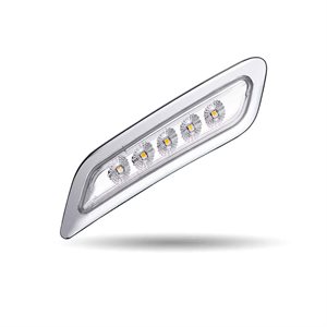 Amber Turn & Marker to Purple Auxiliary Peterbilt LED Door Light – 5 Diodes | Driver Side