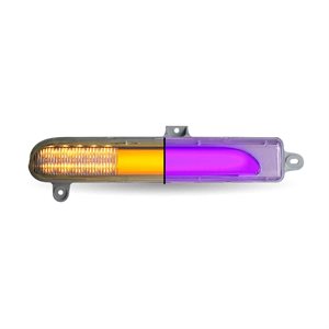 Amber Turn / Sequential & Marker to Purple Auxiliary Peterbilt Headlight Turn Signal LED Light – Passenger Side | 25 Diodes