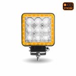Lampe de Travail LED Carrée de 10.2 cm avec Fonction Stroboscopique – Faisceau Spot | 3 500 lumens