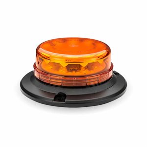 Class 1 Beacon Low Profile Permanent Mount LED Warning Mount – Amber | 36 Flash Patterns