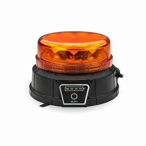 Class 1 Wireless Rechargeable Beacon Vacuum Magnet Mount LED Warning Light – Remote Keychain | 36 Flash Patterns