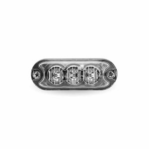 Class 1 Warning Series Surface Mount Slim LED Directionals – Amber Strobe | 36 Flash Patterns | 3 Diodes