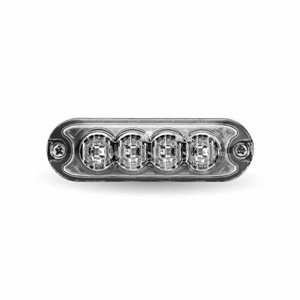 Class 1 Warning Series Surface Mount Slim LED Directionals – Amber Strobe | 36 Flash Patterns | 4 Diodes