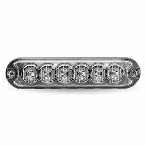 Class 1 Warning Series Surface Mount Slim LED Directionals – Amber Strobe | 36 Flash Patterns | 6 Diodes